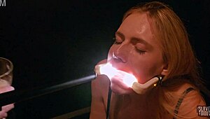 deranged cum whore rebel rhyder drowns in frozen bukkake blast from probe lens close-up!