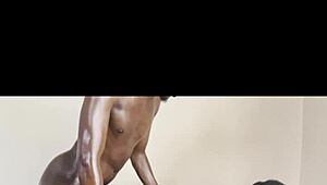 submissive ebony masseuse bent over for monster bbc pounding