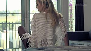 wanna see this young babe tease her tits till intense orgasm hits??