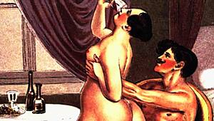 Vintage Erotic Art Bursts with Raw Sensual Vintage Heat!