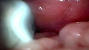 imagine semen flooding deep into that wide-stretched cervix via endoscope view