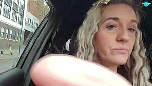 Hey babe, watch my dirty wife suck me off in the car 🚗💦