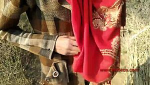 Desi teen Rani bends over outdoor for big cock pounding