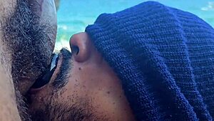 two brazilian asses take my cock right on the beach edge