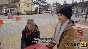 omg babe this morning walk swap turned into us sharing my wife with this old guy in wild threesome