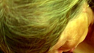Rockin Granny Midnight POV Cocksucking Closeup