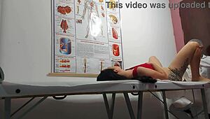 doctor, your finger in my ass feels so good, now fuck my tight pussy hard?