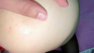 Mexican Milf Secretary's BIG ASS FUCKED Anal PLUG Wets PUSSY