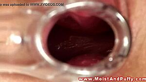 oh man my puffy peach is so tight i love spreading it wide with this speculum...