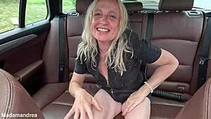 FISTING my ANAL DILDO deep IN the CAR!!