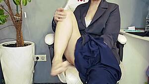 kristinaslut curvy student visits tutor rips clothes squirts wet pussy dildo bookworm