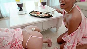 Elisa Santos and Ob Slave Endure Intense Anal Pounding, Deepthroat, Piss Drinking in BDSM