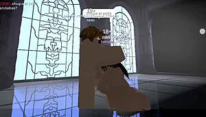 prostitute fucked hard inside roblox cathedral