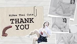 Thai schoolgirl screams as cock fills uniform pussy with cum?