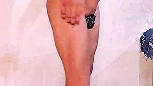 pakistani shemale kinner strips teases dances naked then rides huge dildo