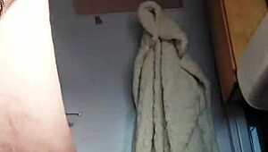 curious granny slut stuffs cucumber deep into her wrinkled german pussy