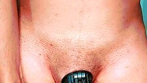 pakistani shemale kinner strips teases dances naked then rides huge dildo