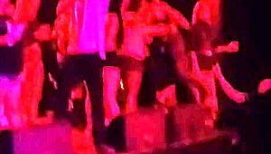 tasia gets mickey avalon and dirt nasty flashing cocks on fremont street stage show