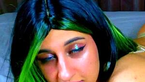 this seductive joi dirty talks simulated blowjob with hot cum countdown