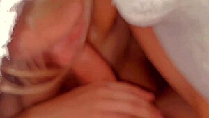 flashing at party then sucking stranger's cock outdoors