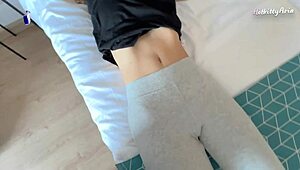 My busty stepsis parades those huge natural tits begging for my creampie in her wet pussy