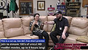 a second opinion on mara luv's shaved pussy tits and latex glove fetish backstage close-up