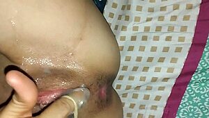 Damn horny stepsis rips off condom begs bareback creampie inside!