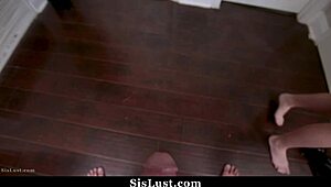 caring stepsister eases stepbro's urgent ache with intimate warmth