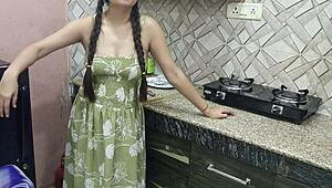 Jija Finds Sali Alone in Kitchen and Pounds Her Tight Pussy Doggystyle!