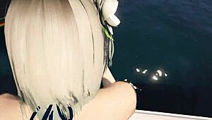 Hey cutie in bikini, wanna get fucked hard on this GTA yacht?