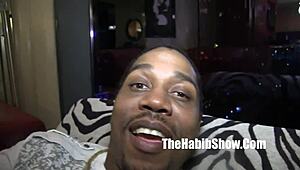 ambitious ghetto ebony rips clothes for king kreme's monster bbc swallow