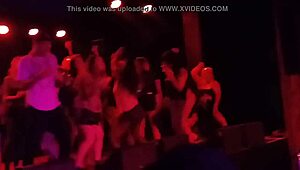 tasia gets mickey avalon and dirt nasty flashing cocks on fremont street stage show