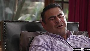 I pick up a horny Asian trans with a massive throbbing hardon for bareback anal