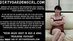 How's that 40cm dildo feel destroying dirtygardengirl's prolapsed ass?