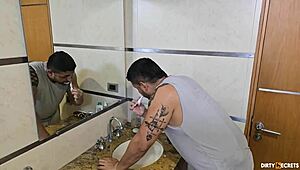 Lil Timmy Pounds Tight Latina Milf in Kitchen Doggystyle Cowgirl