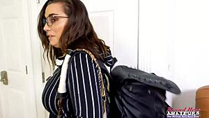 celeste, why finger your wet pussy before deep banging cumshot?