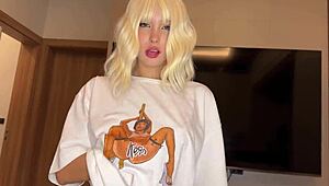 Hot blonde's tight pussy gets fucked hard under grass with sensual moans