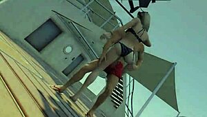 Hey cutie in bikini, wanna get fucked hard on this GTA yacht?