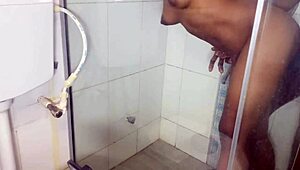 bbc drills her wet pussy hardcore then deepthroat shower suck makes neighbors hear moans
