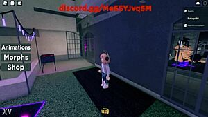 futa girl rams her massive cock deep into roblox friend's tight hole