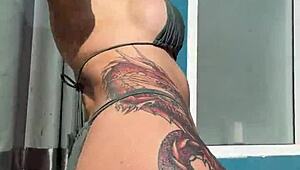 i can't resist this juicy milf teasing by the pool... he pounds her hard!