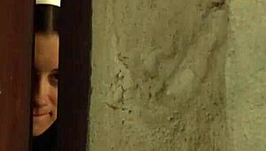 Mistress Dominates Slave While Voyeur Maid Watches