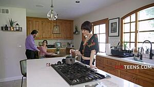 Dilf's free use rule lets him fuck stepfamily milfs keeping everyone close and satisfied