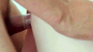 Teen Masseuse's Saggy Tits Bounce as Client Rips Clothes and Fucks Her Tight Pussy on Table