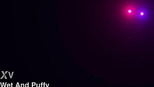 claudia macc shoves black dildo deep in shaved pussy fingering to orgasm mirror close-up