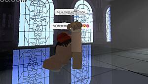 prostitute fucked hard inside roblox cathedral