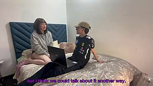 Cheating on husband phone sex with IT guy pounding my curvy Latina pussy creampie