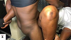 Sexy nurse with big ass bends over hospital bed deepthroating patient cock until wet pussy orgasm close-up