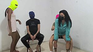 Best friends get horny flashing asses bent over for doggystyle pounding