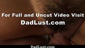 Stepdad pounds horny teen's tight pussy doggystyle to clear her taboo mind